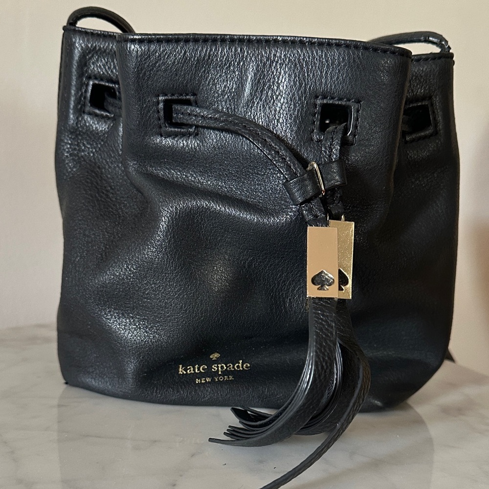 Kate Spade Black Leather Crossbody Bag